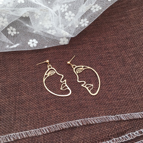 ❤Top-rated❤Picasso Face Earrings - Picture 6 of 8
